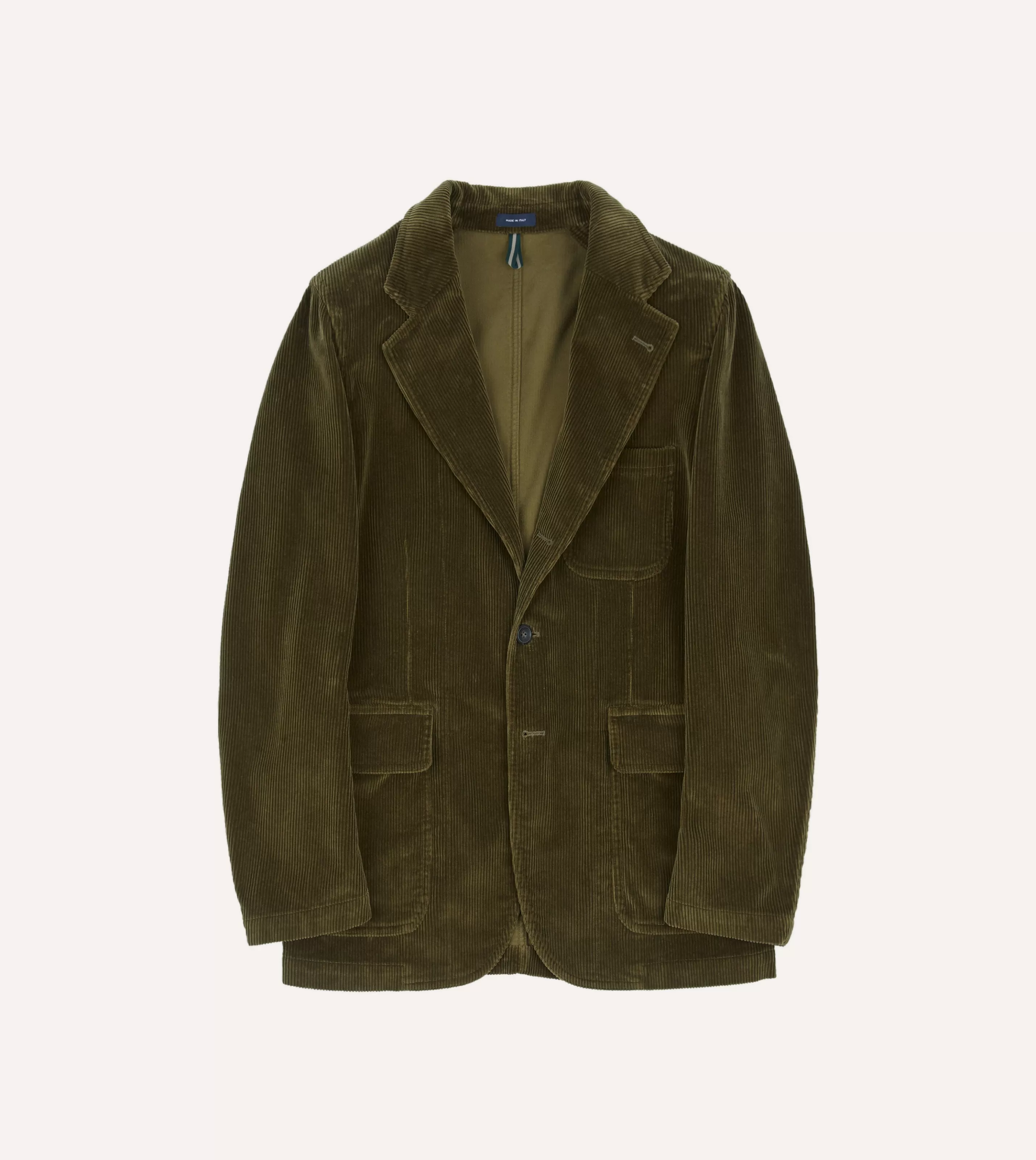 Drake’s Blazers | Cotton Corduroy Games Blazer Mk. I Olive