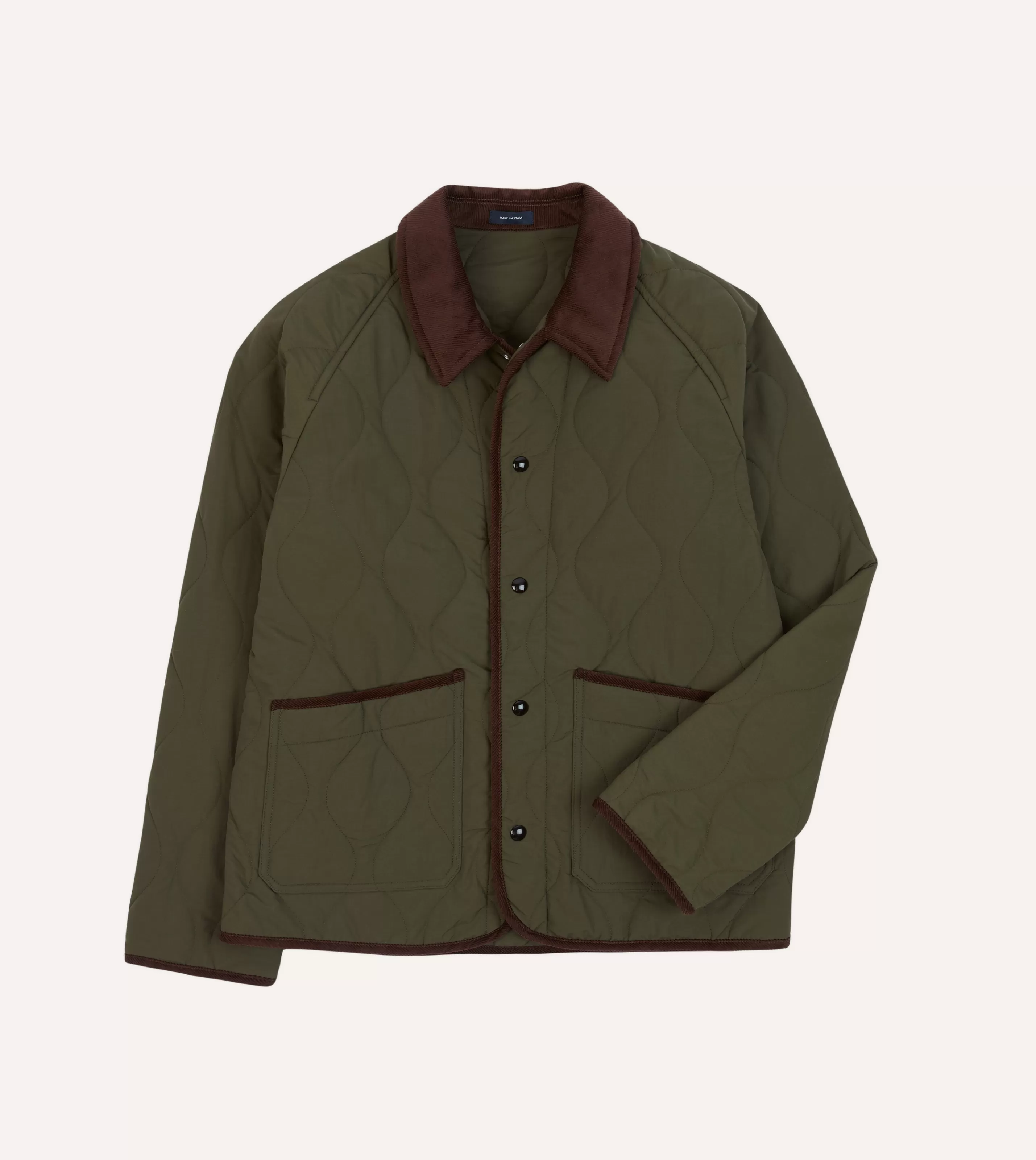 Drake’s Coats & Jackets | Olive Quilted Nylon Jacket