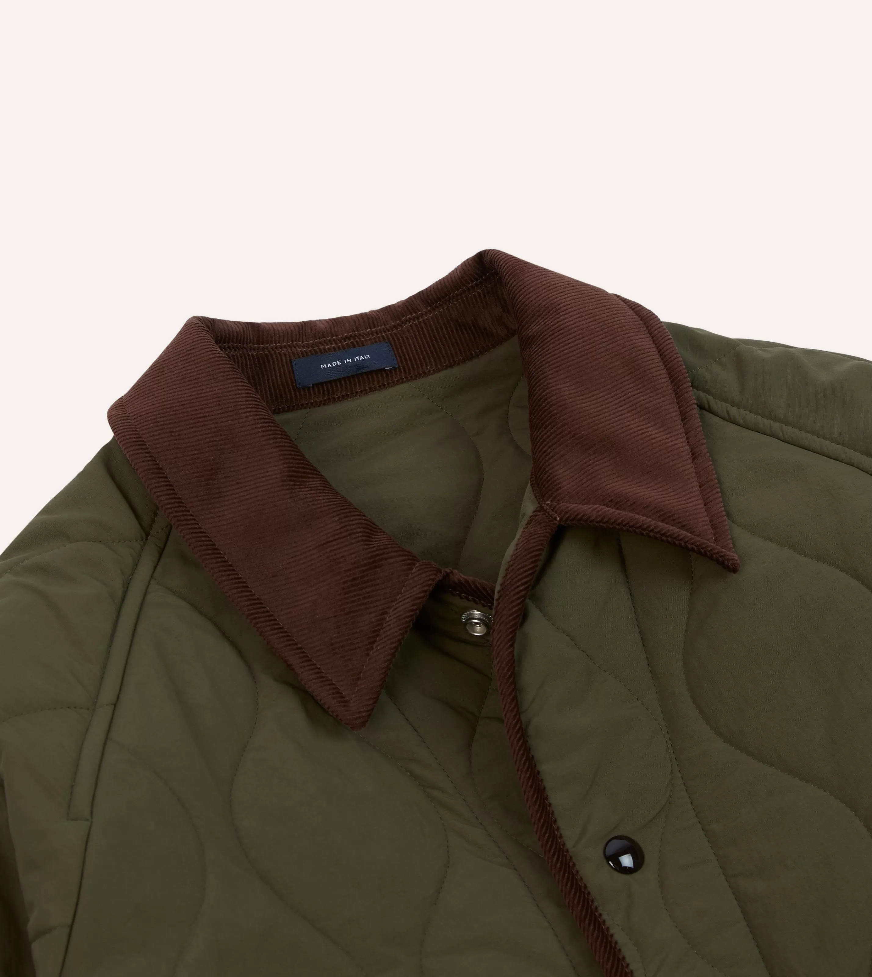 Drake’s Coats & Jackets | Olive Quilted Nylon Jacket