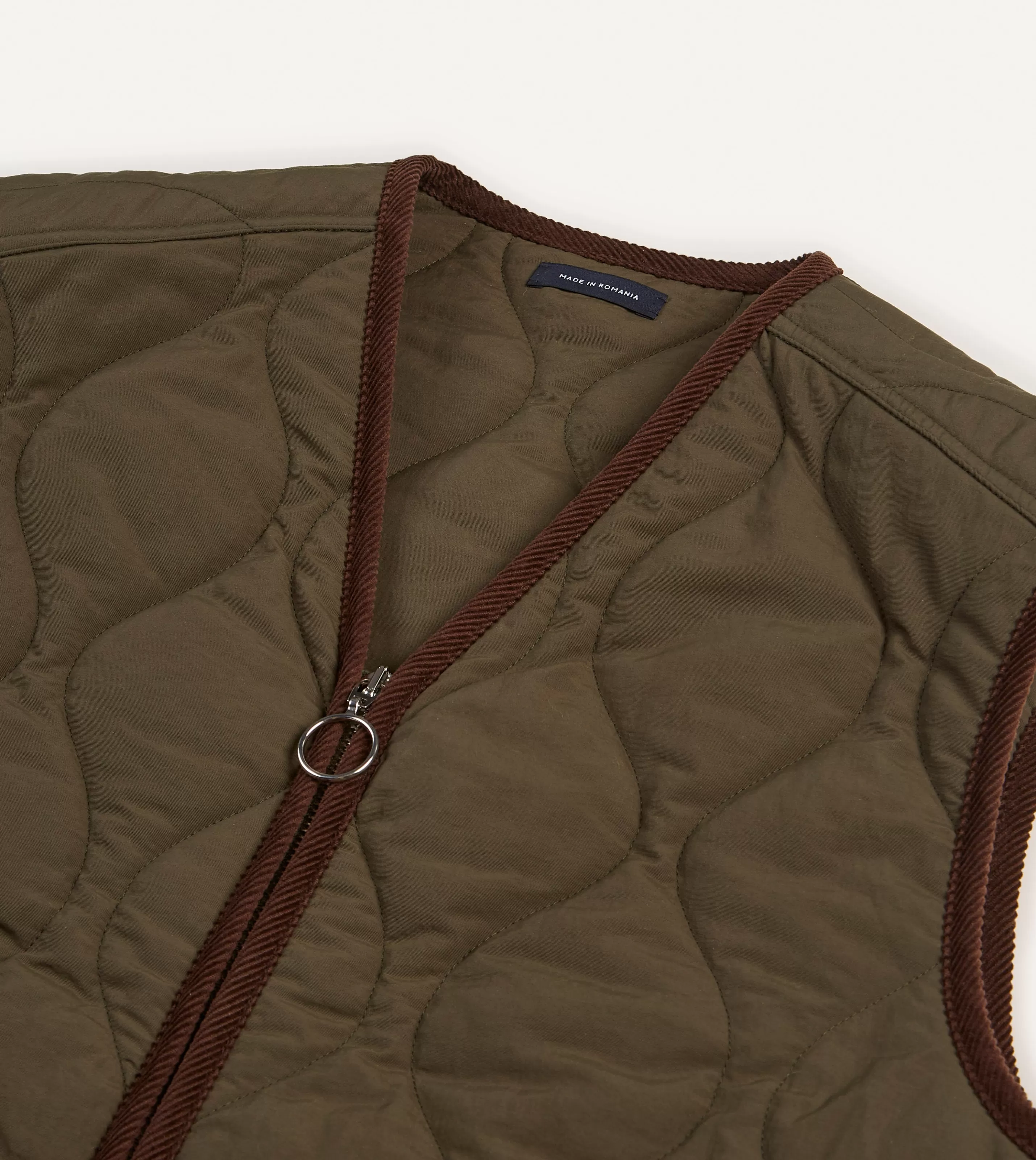 Drake’s Coats & Jackets | Olive Quilted Nylon Zip Vest