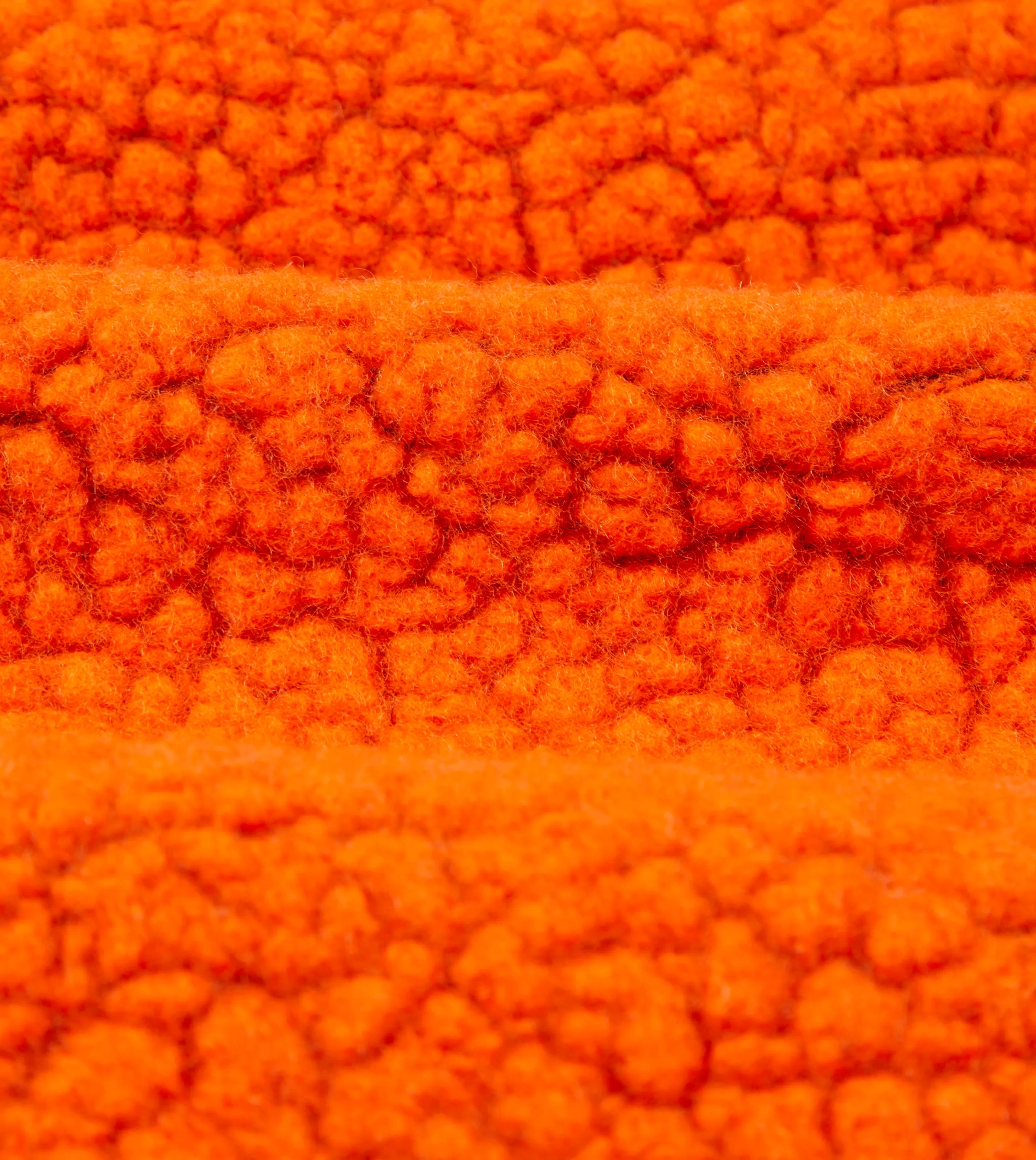 Drake’s Fleeces | Fleeces | Boucle Wool Zip Fleece Jacket Orange