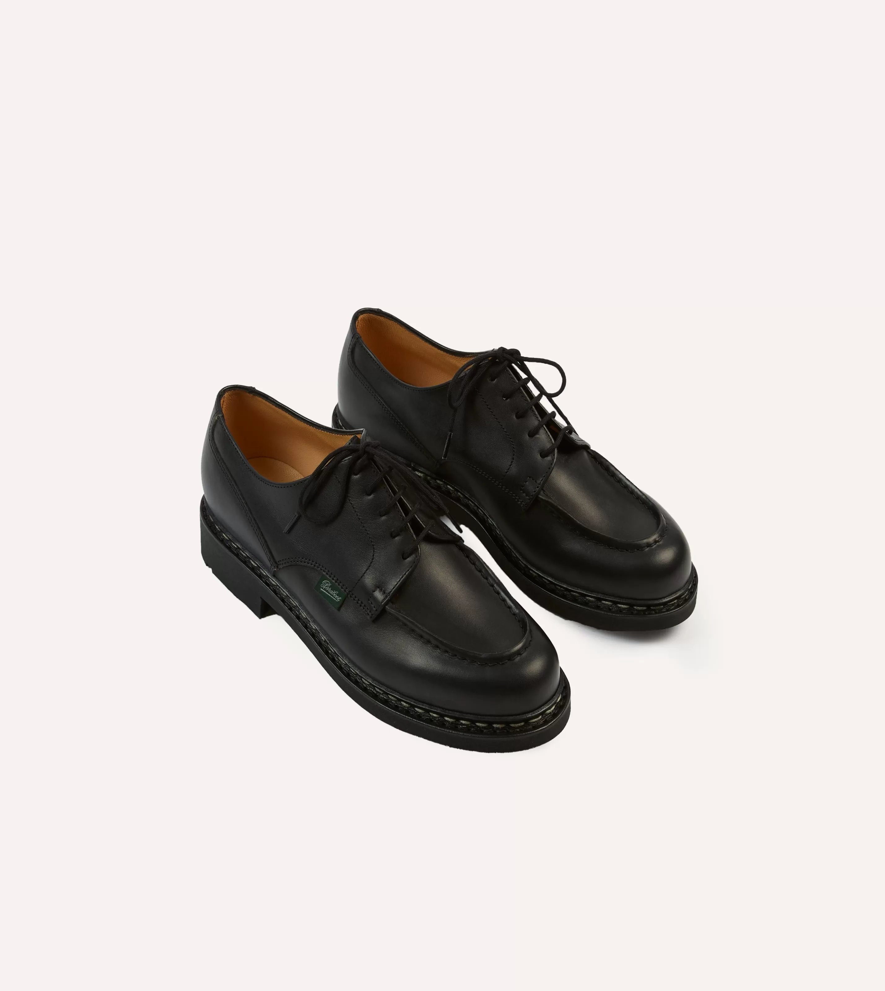 Drake’s Formal Footwear | Paraboot Chambord Black Leather Derby Shoe