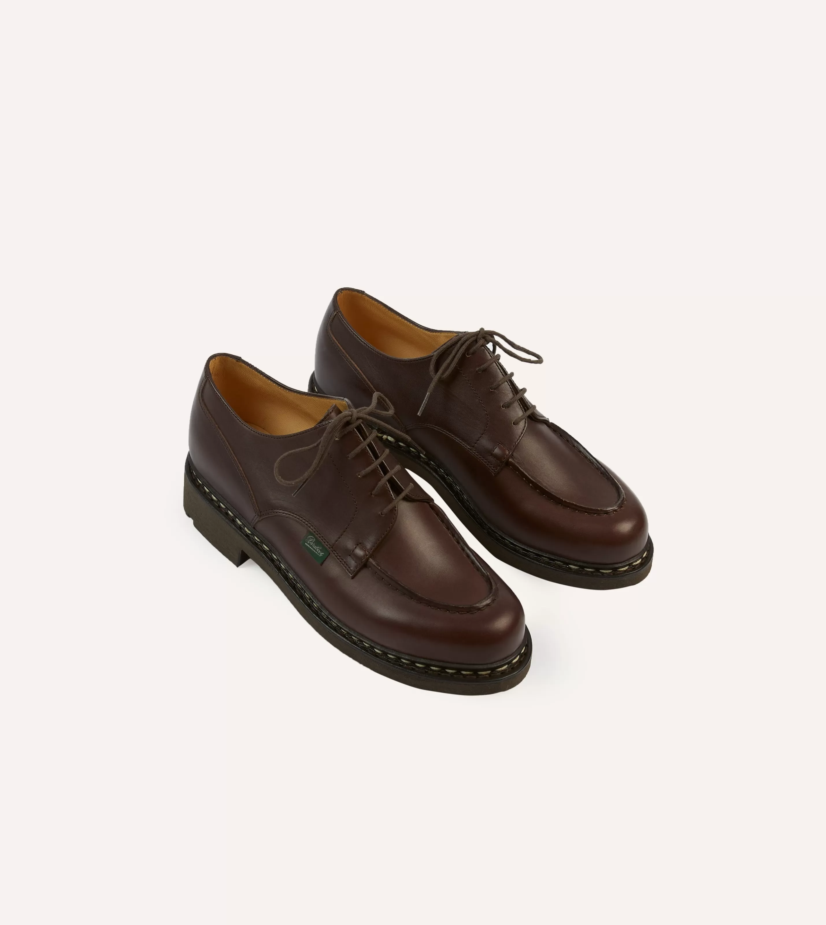 Drake’s Formal Footwear | Paraboot Chambord Brown Leather Derby Shoe