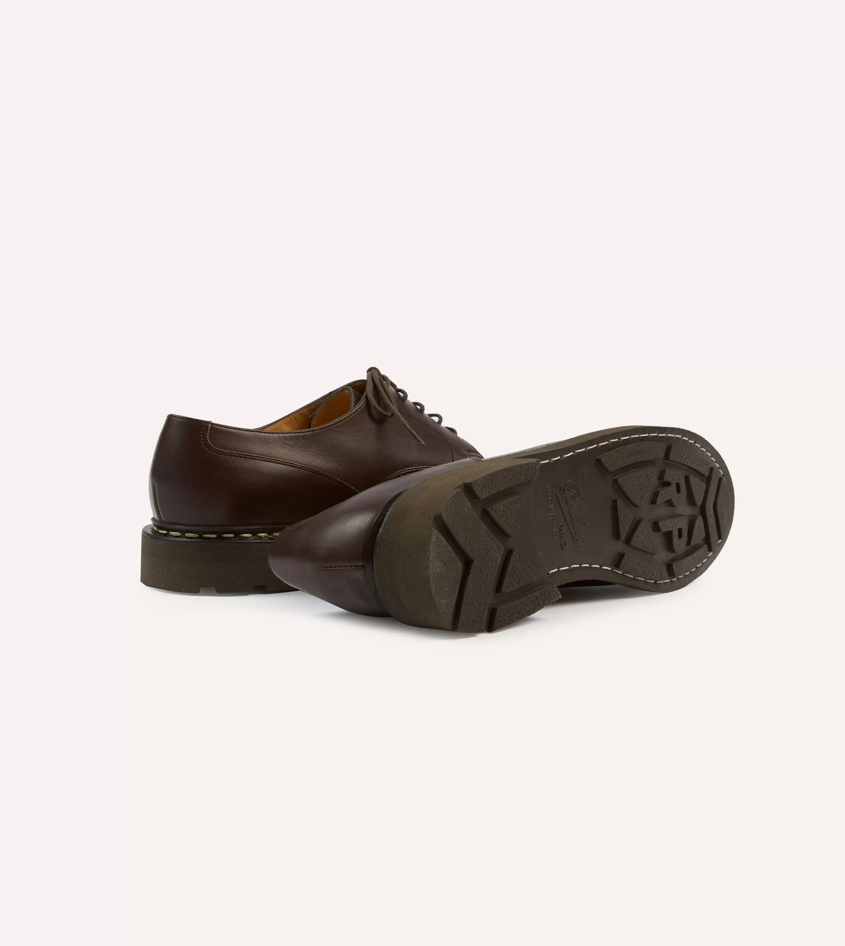 Drake’s Formal Footwear | Paraboot Chambord Brown Leather Derby Shoe