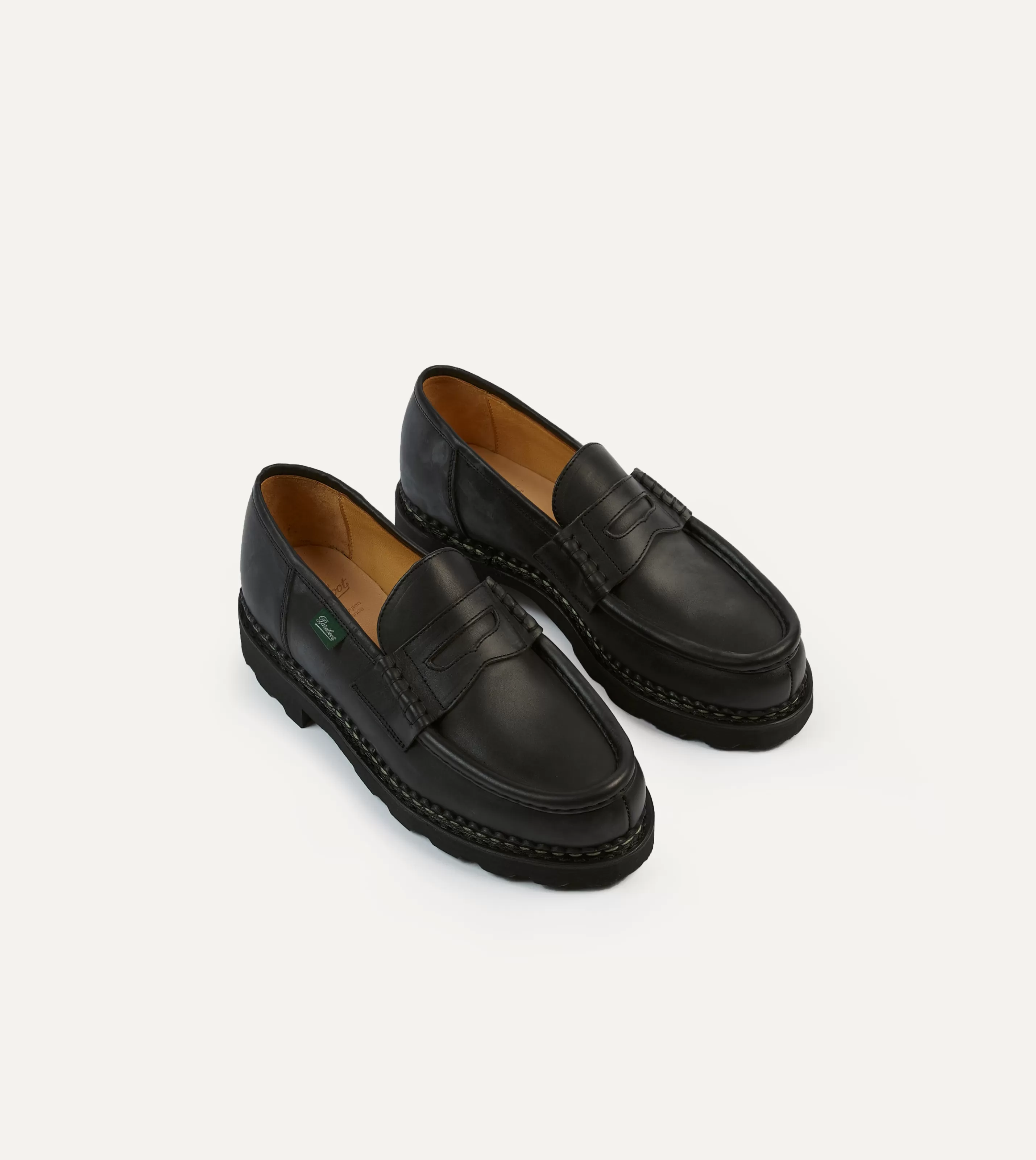 Drake’s Formal Footwear | Paraboot Reims Black Leather Loafer