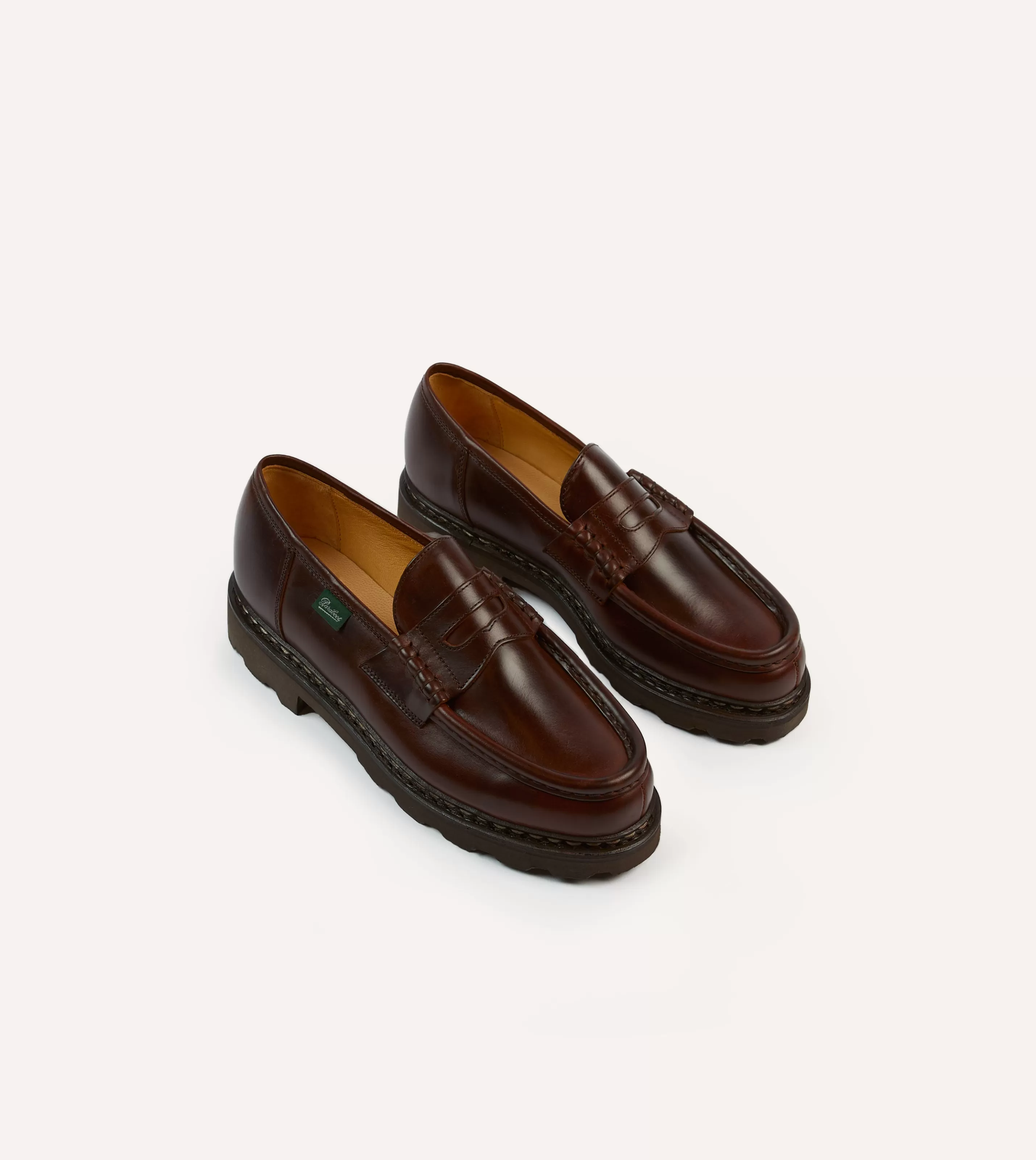 Drake’s Formal Footwear | Paraboot Reims Brown Leather Loafer