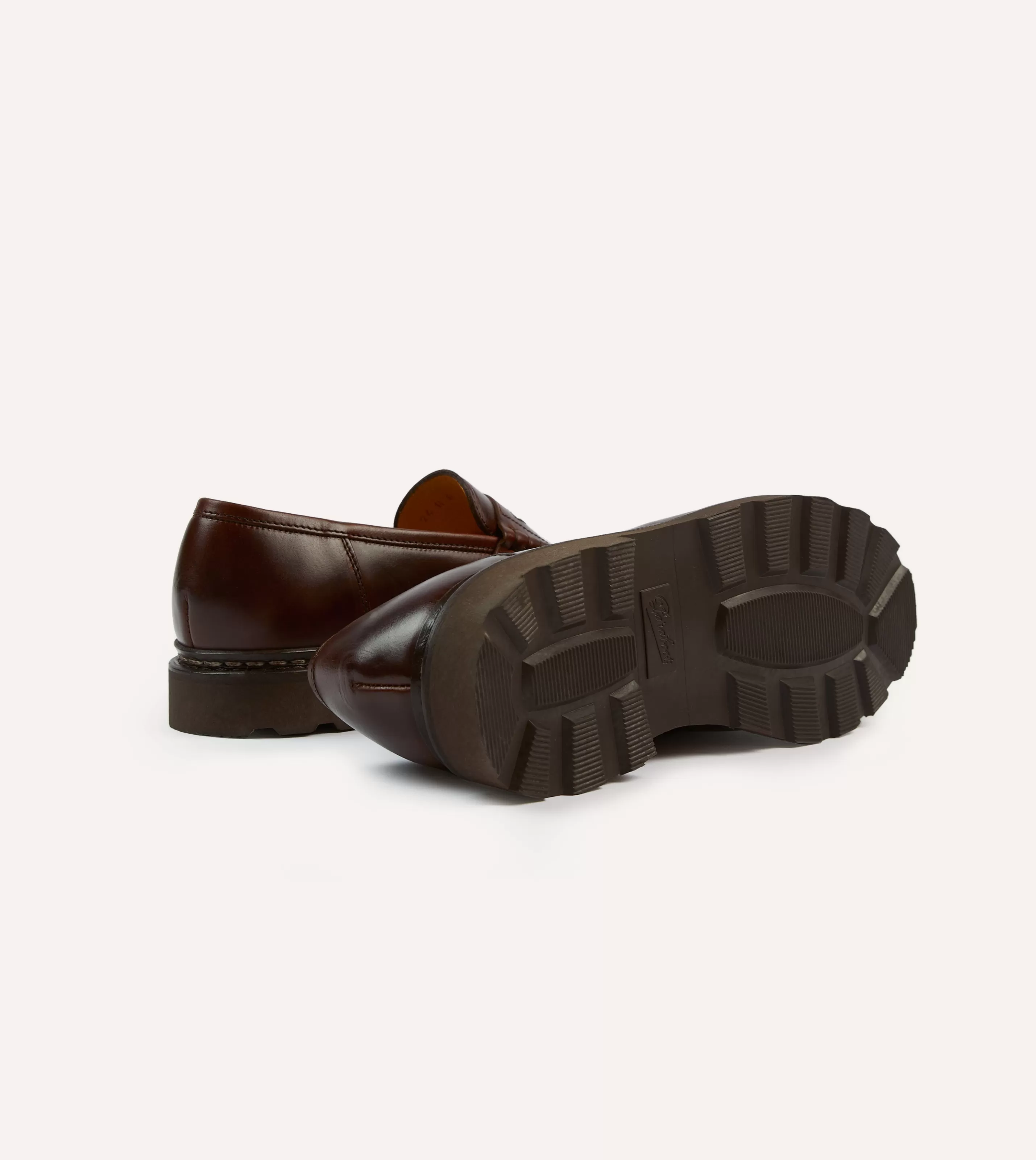 Drake’s Formal Footwear | Paraboot Reims Brown Leather Loafer