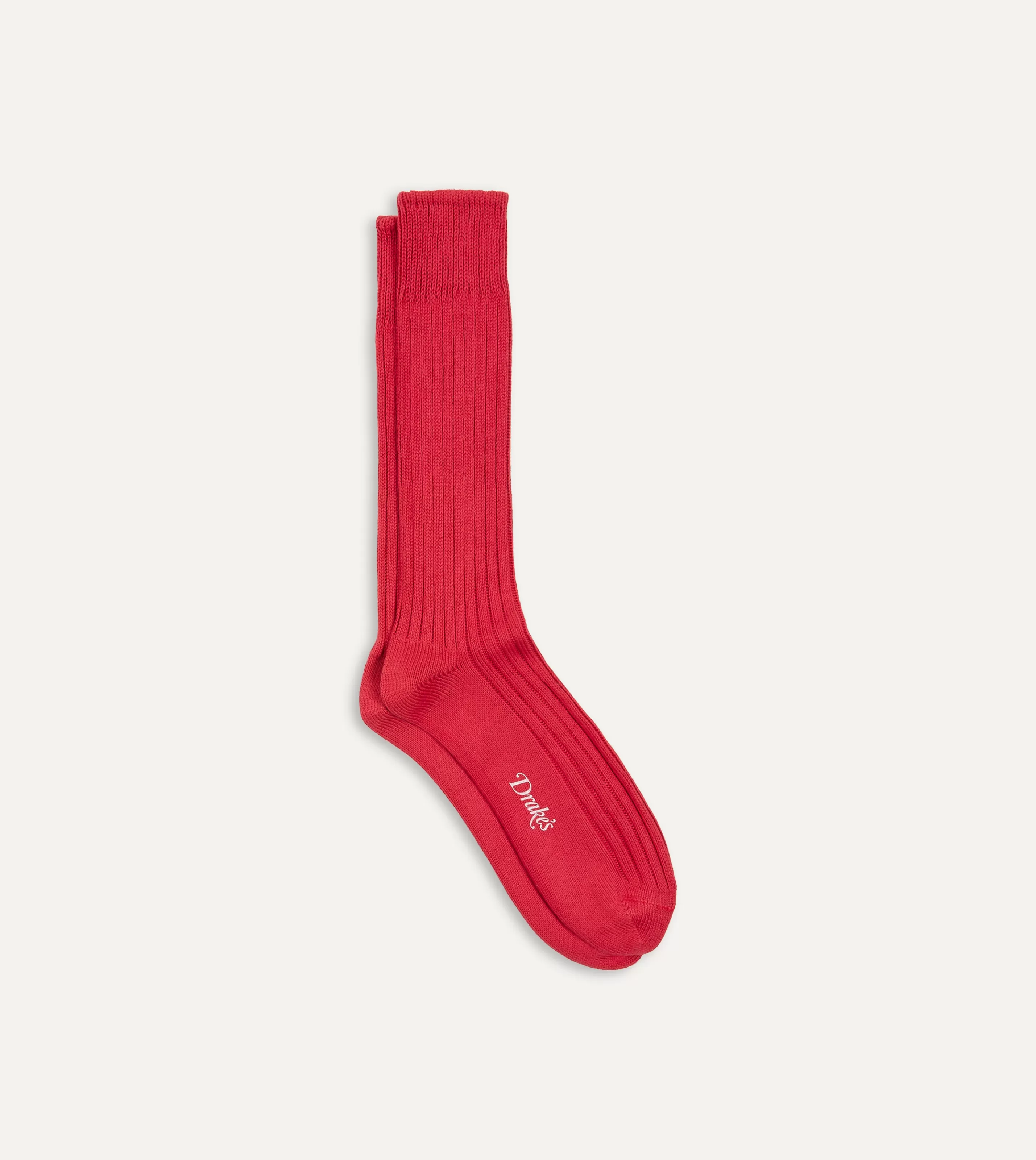 Drake’s Socks | Cotton Sports Socks Red