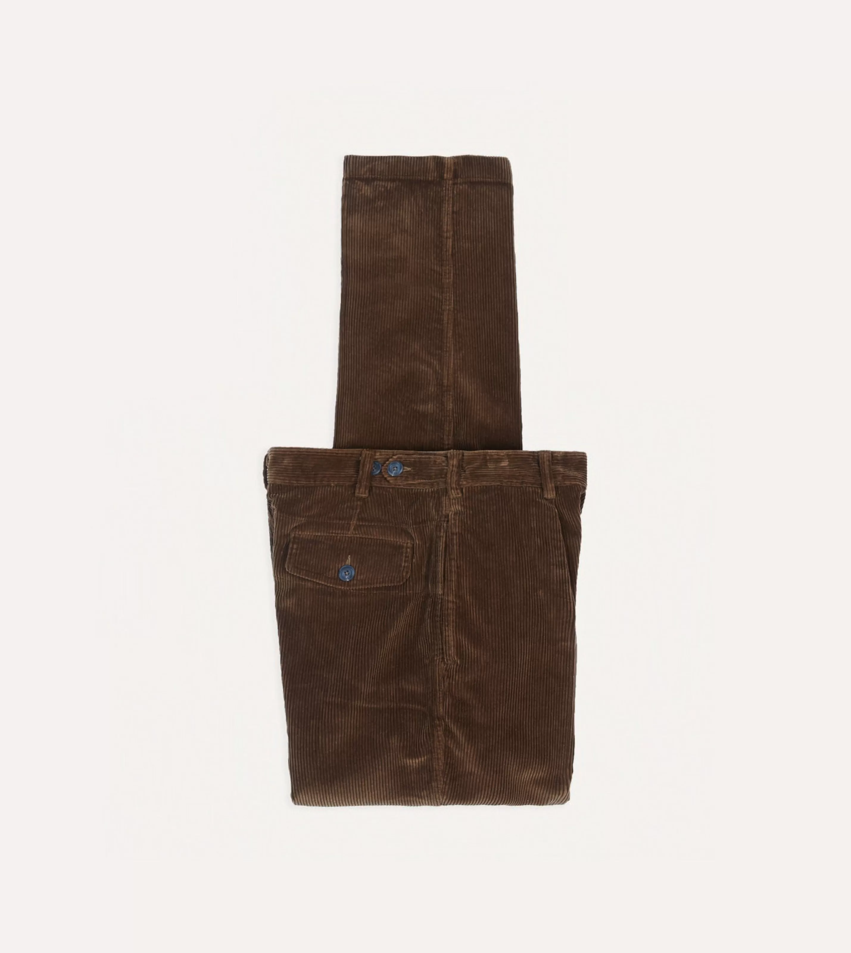 Drake’s Trousers | Trousers | Cotton Corduroy Games Trousers Russet