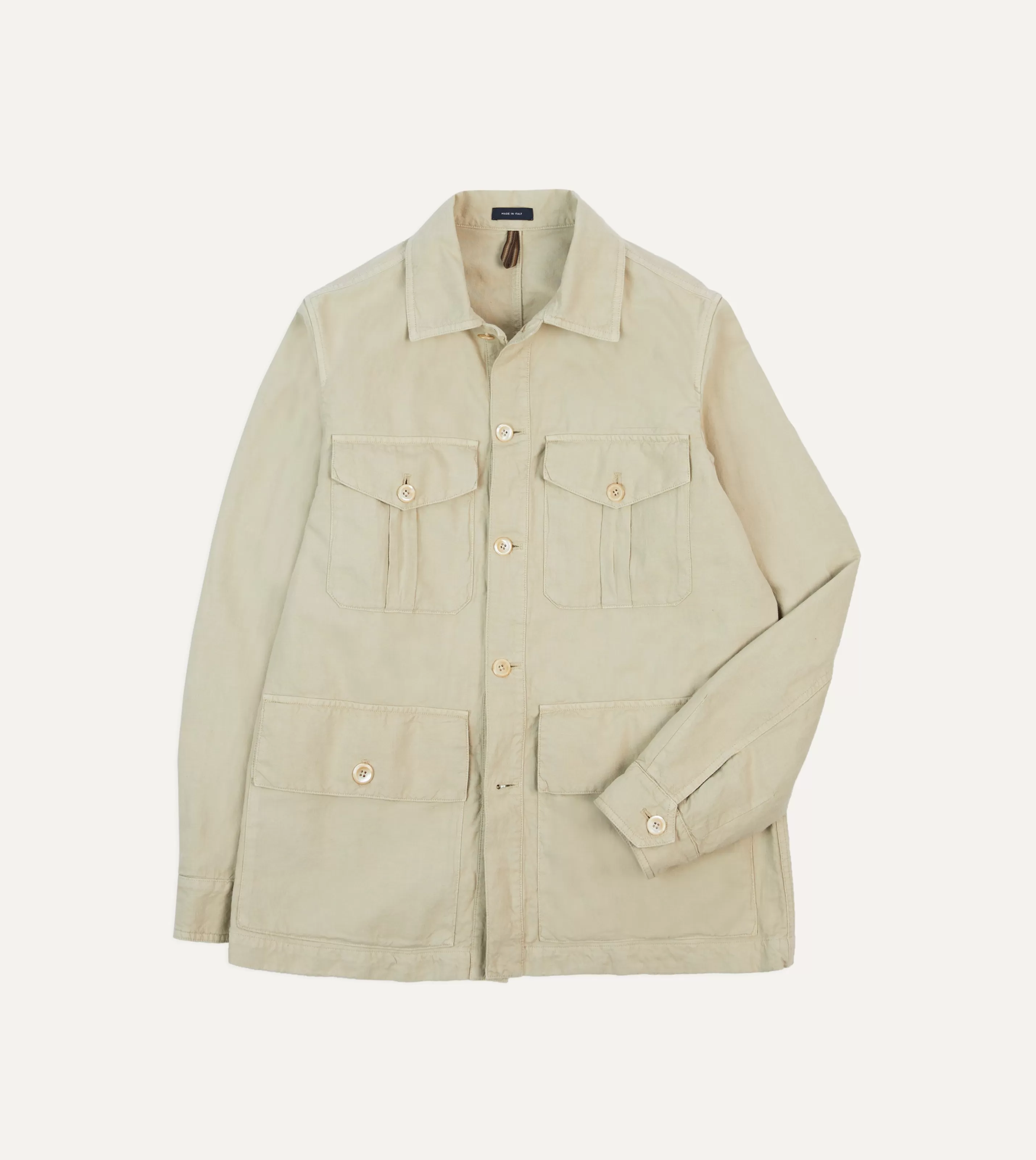 Drake’s Coats & Jackets | Tunics | Linen Cotton Games Tunic Sand