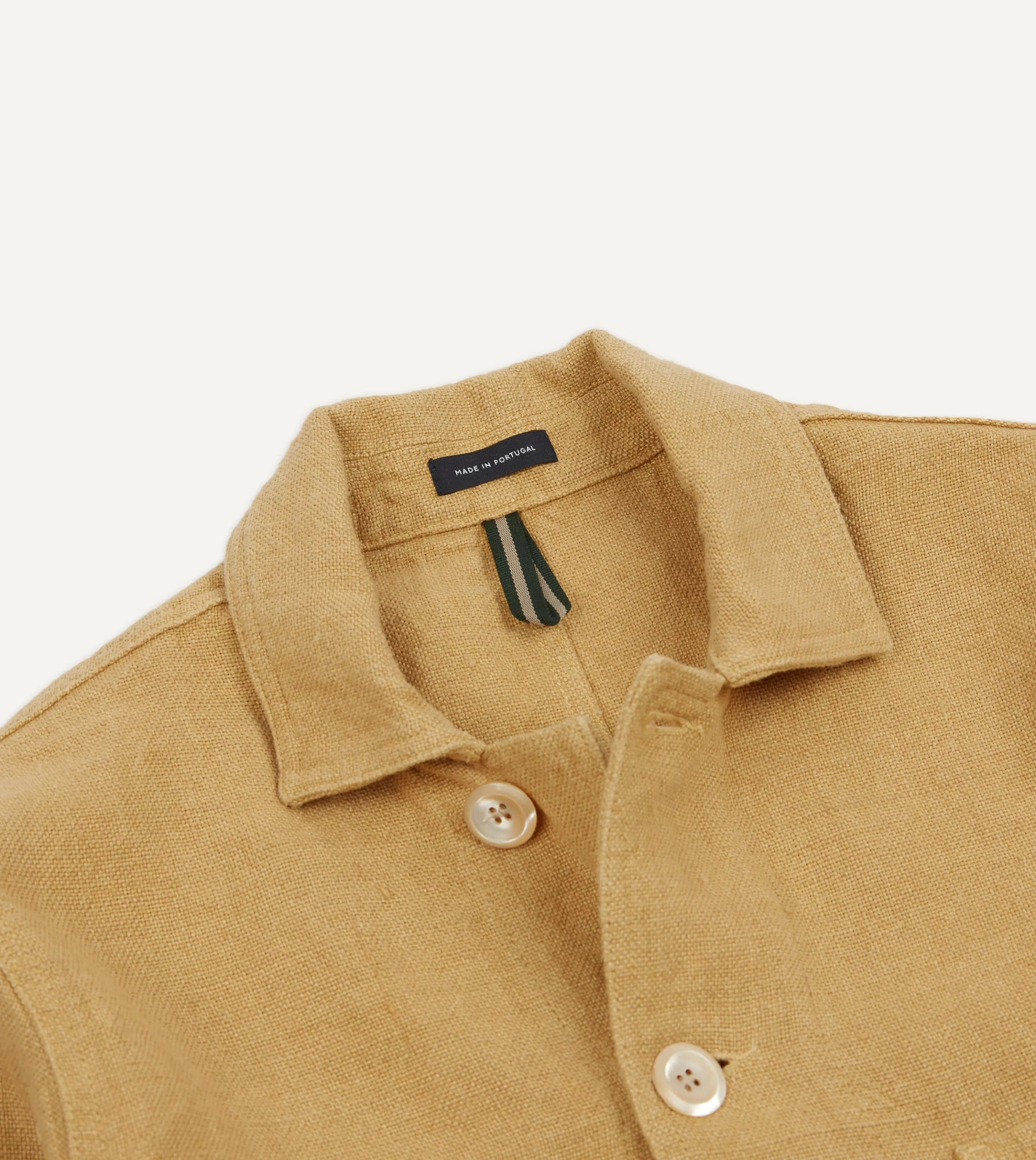 Drake’s Coats & Jackets | Chore Jackets | Linen Five-Pocket Chore Jacket Sand