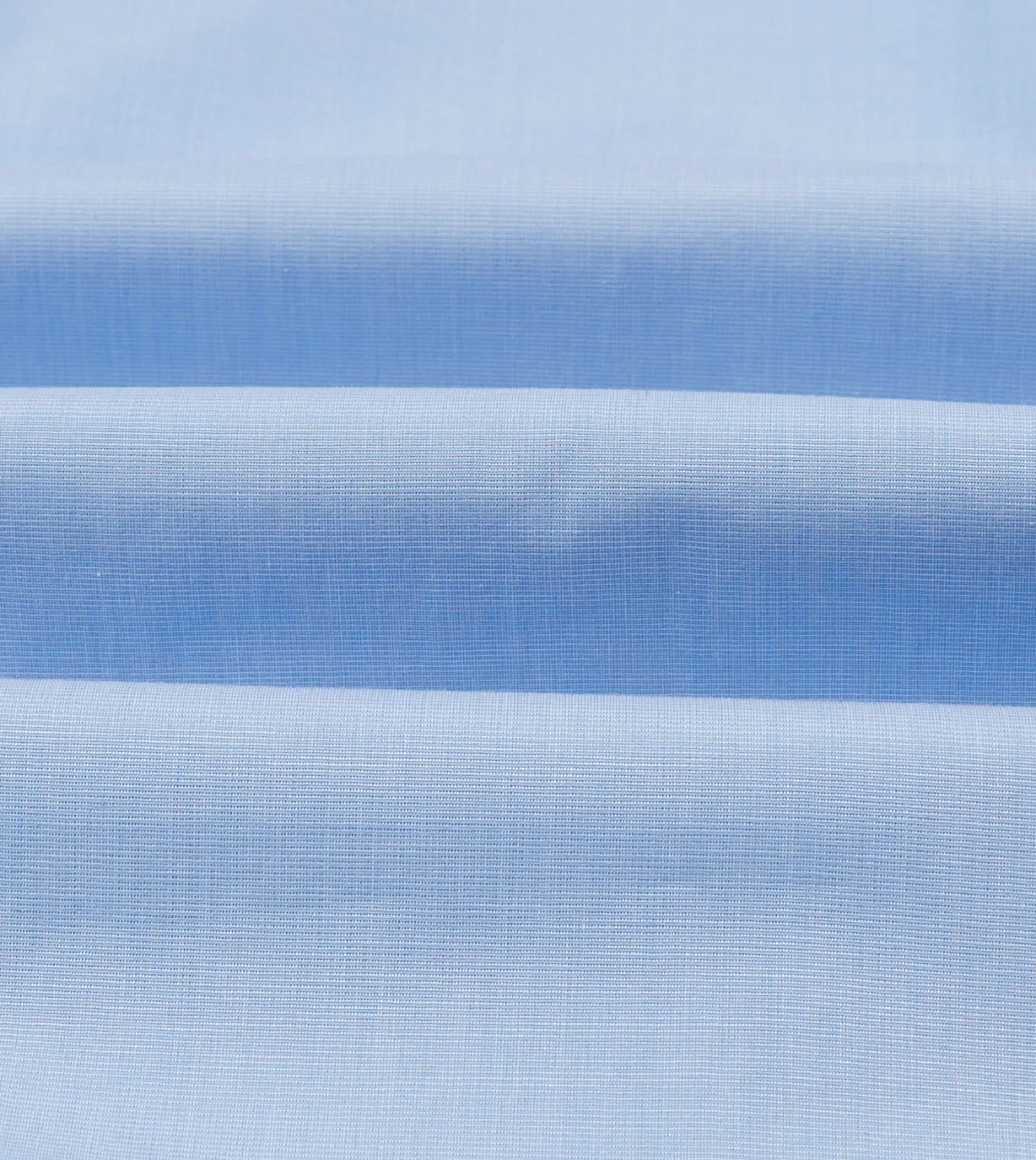 Drake’s Shirts | Formal Shirts | Sky Blue Cotton Spread Collar End-on-End Poplin Shirt