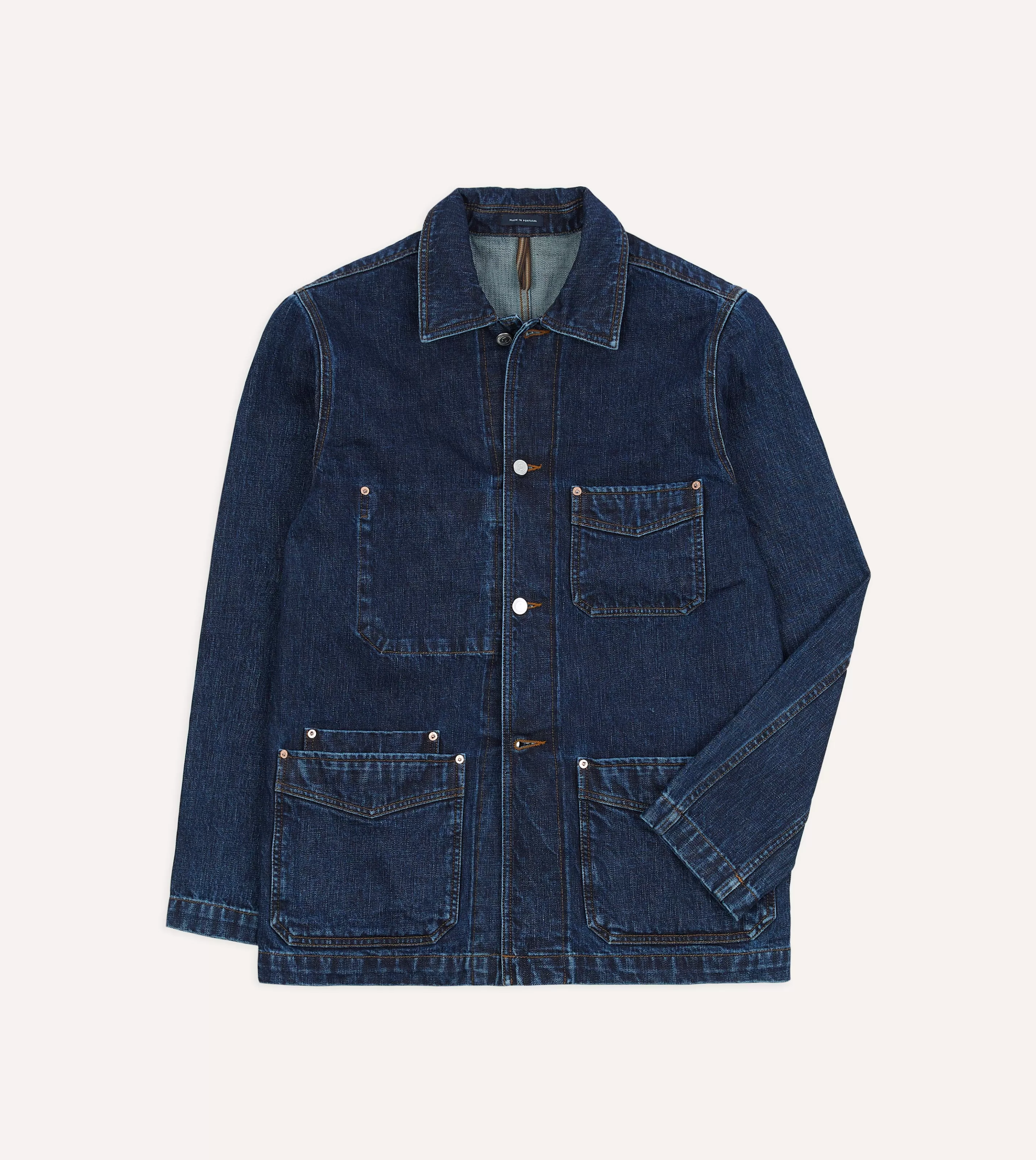 Drake’s Coats & Jackets | Chore Jackets | Selvedge Denim Five-Pocket Chore Jacket Stone wash