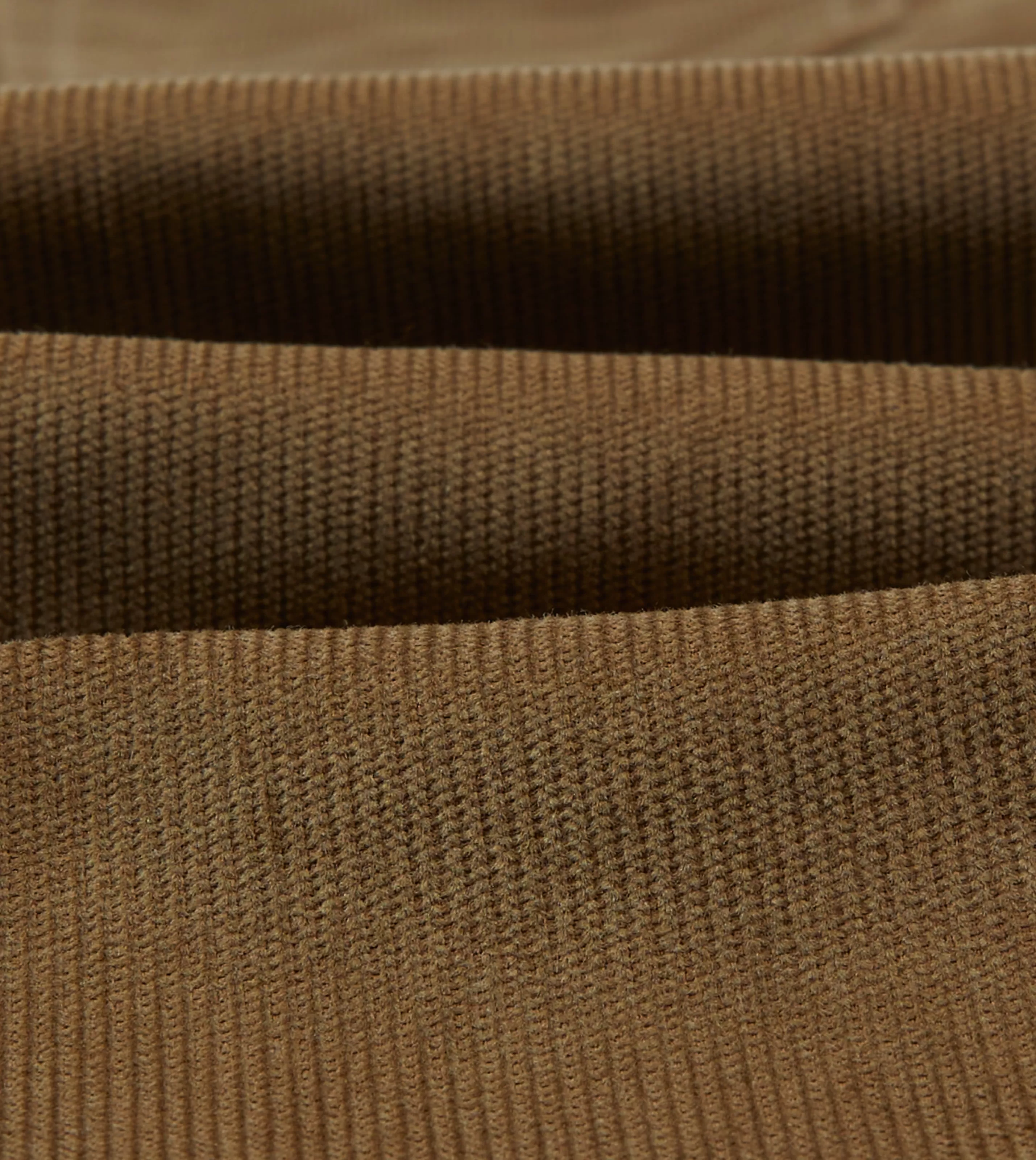 Drake’s Trousers | Japanese Selvedge Needlecord Five-Pocket Trousers Tan