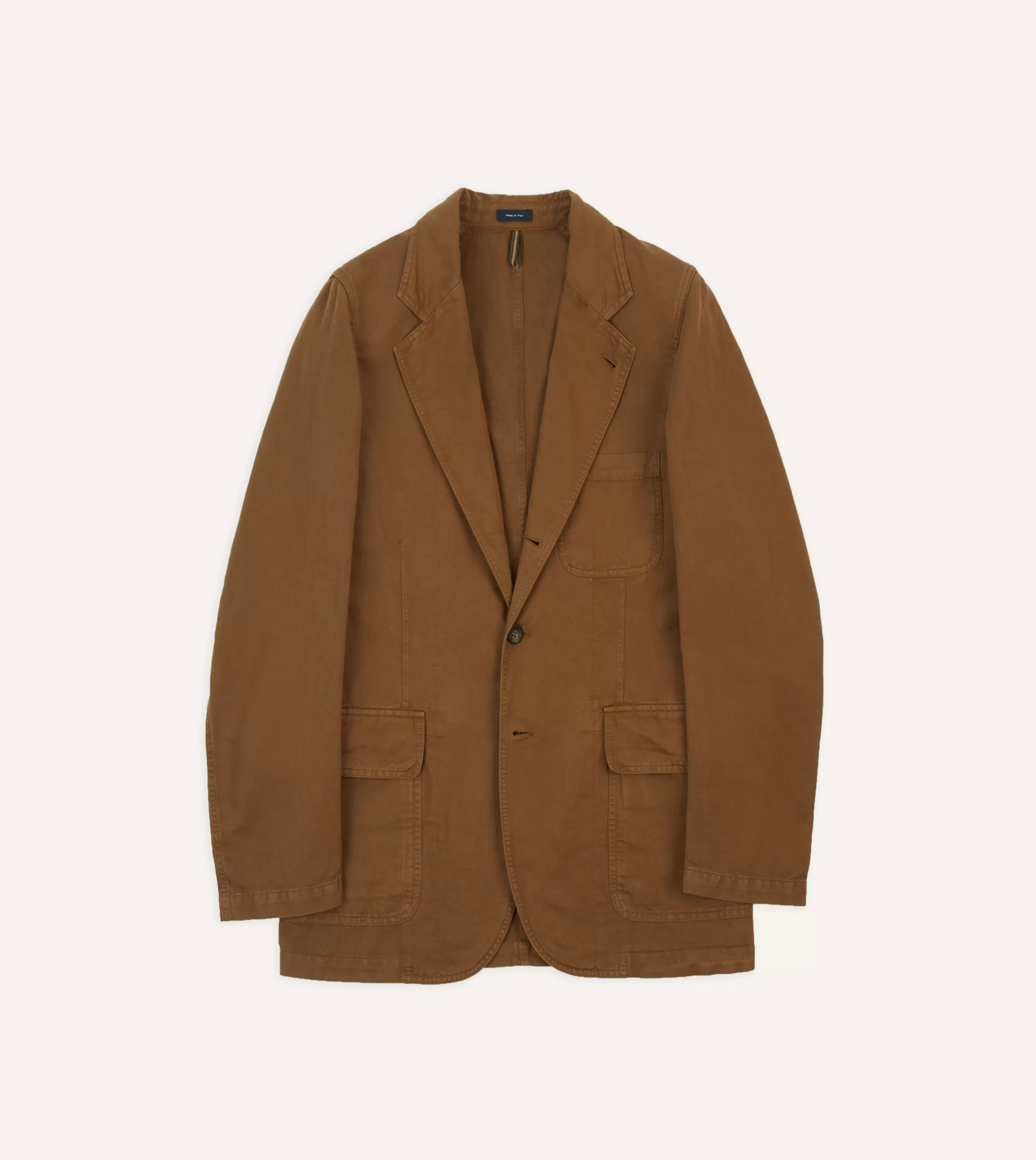 Drake’s Blazers | Cotton Linen Games Blazer Mk. I Tobacco