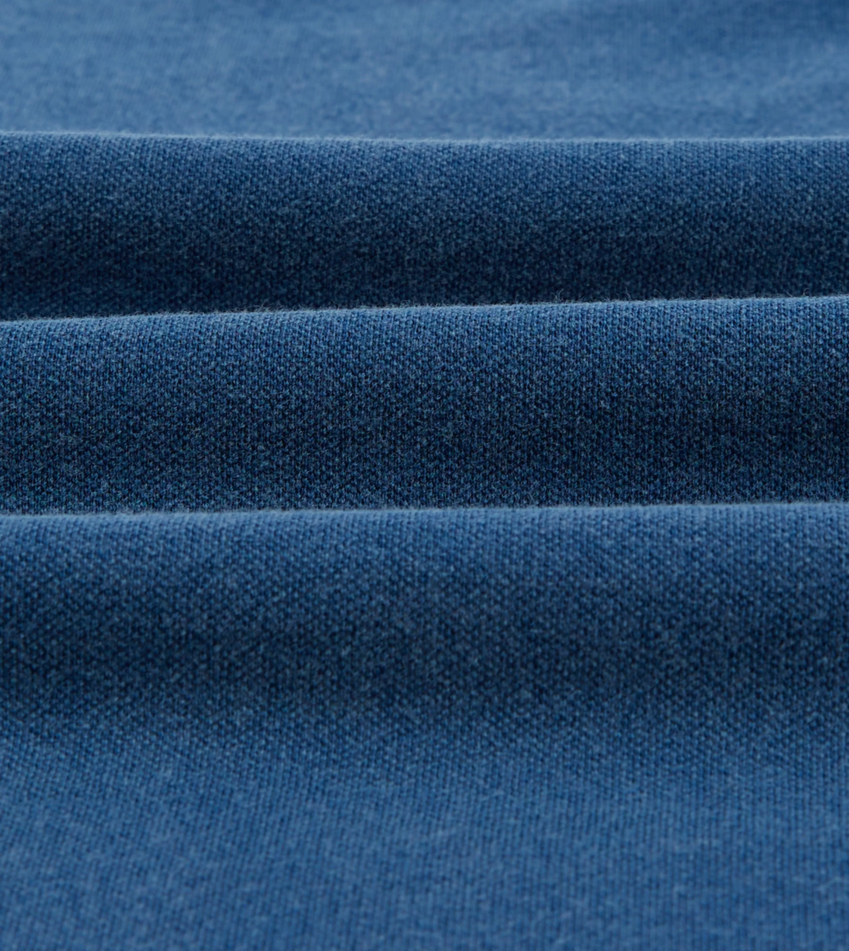 Drake’s Polos & Sweatshirts | Piqué Cotton Polo Shirt Washed indigo