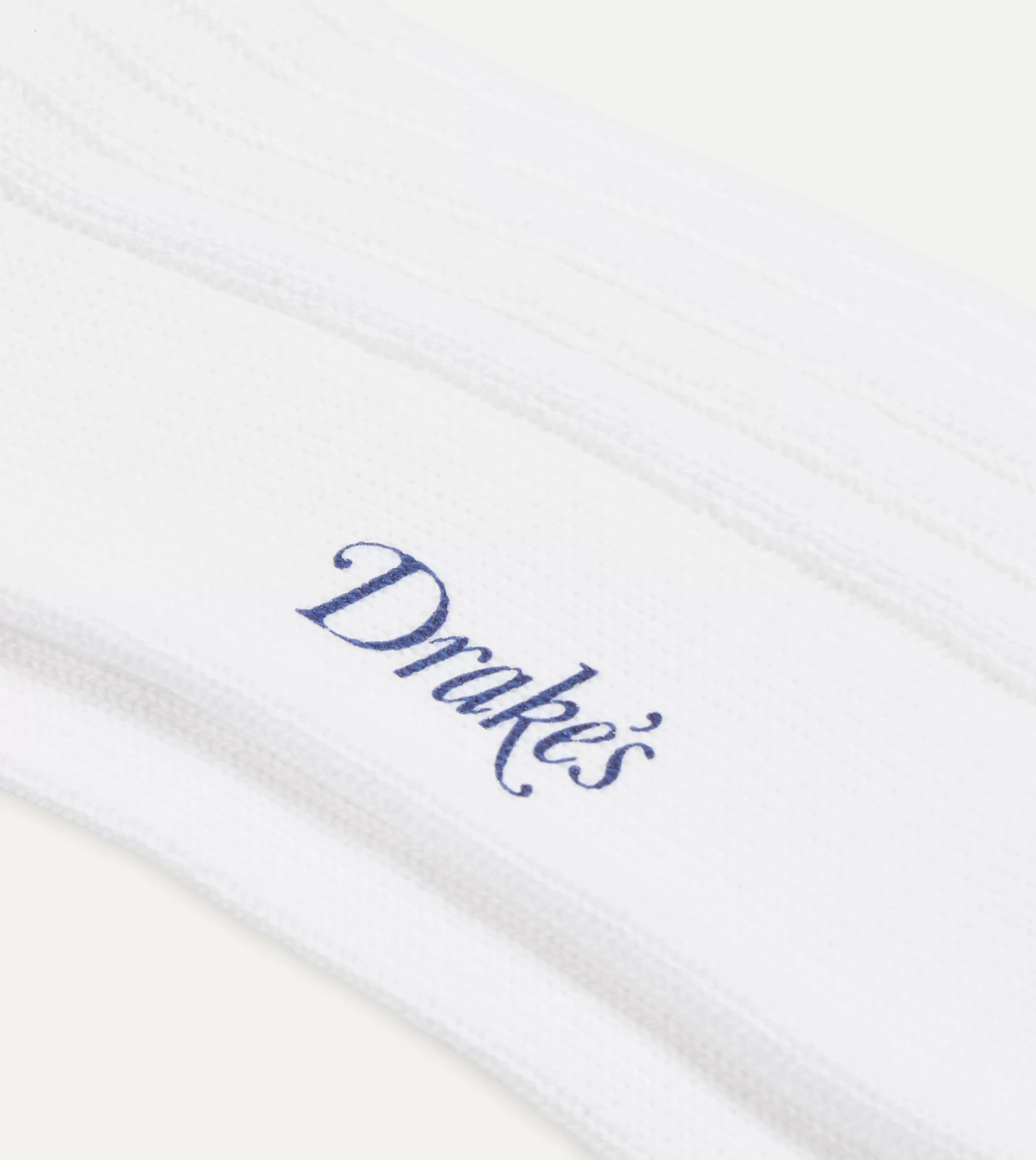 Drake’s Socks | Cotton Sports Socks White