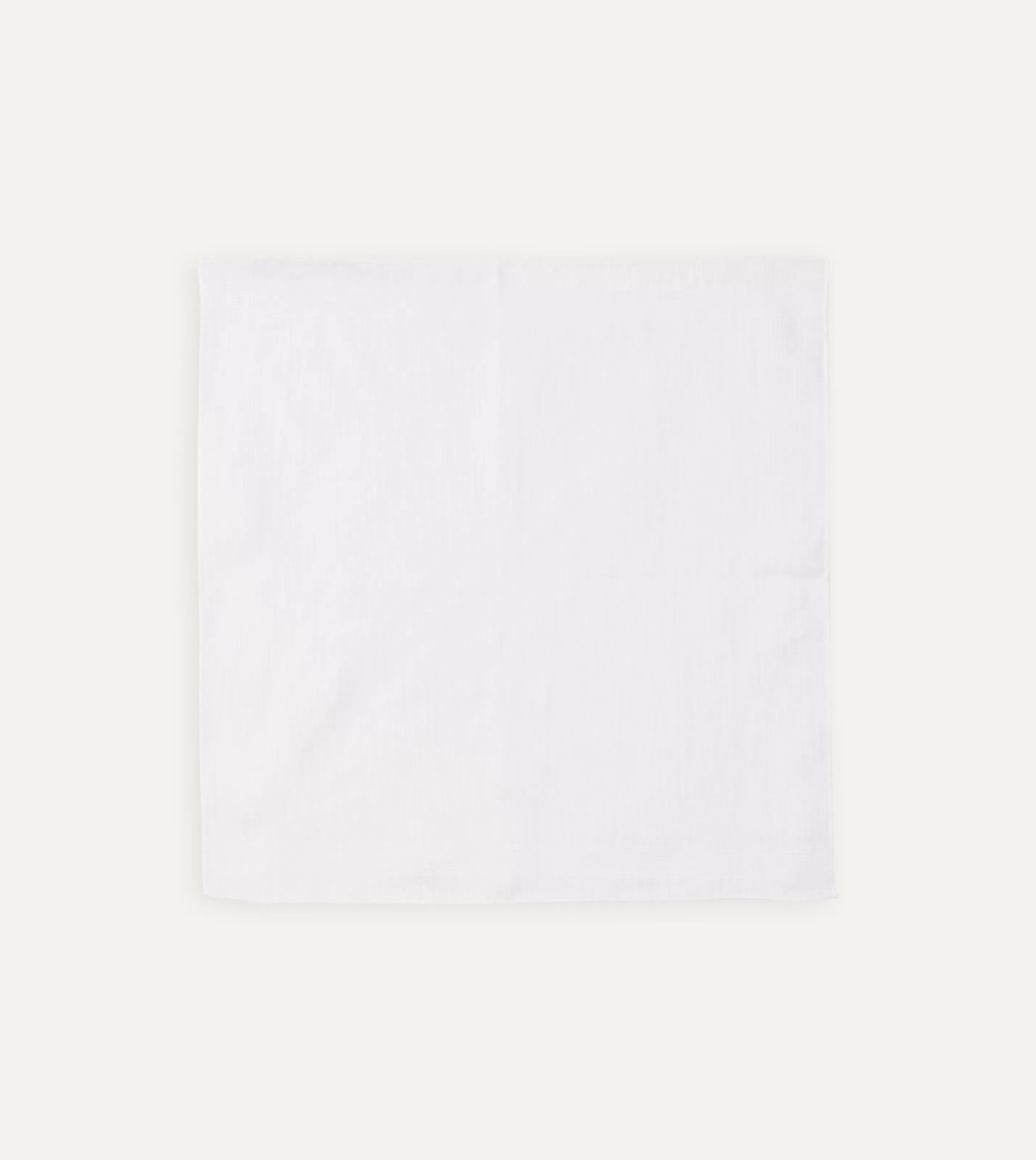 Drake’s Pocket Squares | White Linen Pocket Square